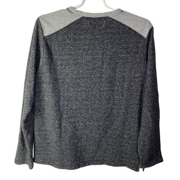 Tommy Bahama Men's Large Sweatshirt Crewneck Gray Heathered Cotton Blend EUC - Picture 2 of 5